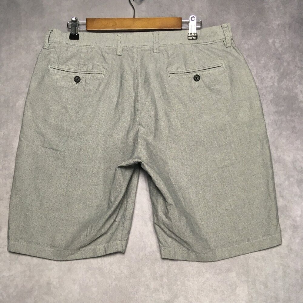 J Crew Mens Gray Shorts size‎ 34 Flat Front Pockets Cotton Summer Casual